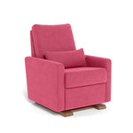 Hot Pink / Walnut - Monte Design Matera Glider Recliner - Performance