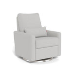 Fog Grey / Brushed Steel Swivel - Monte Design Matera Glider Recliner - Performance