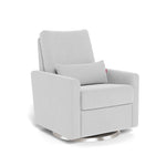Ash / Brushed Steel Swivel - Monte Design Matera Glider Recliner - Performance