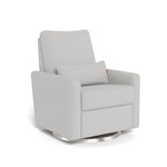 Fog Grey / Brushed Steel Swivel - Monte Design Matera Glider Recliner - Performance