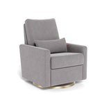 Pebble Grey / Gold Swivel - Monte Design Matera Glider Recliner - Performance