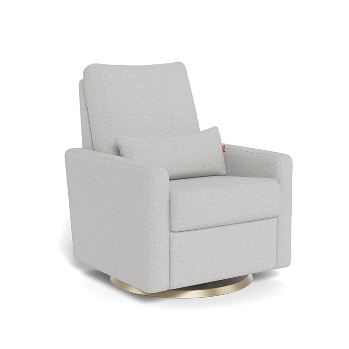Fog Grey / Gold Swivel - Monte Design Matera Glider Recliner - Performance