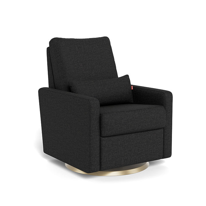Black / Gold Swivel - Monte Design Matera Glider Recliner - Performance