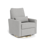 Cloud Grey Weave / Gold Swivel - Monte Design Matera Glider Recliner - Performance