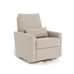 Oatmeal Italian Wool / Gold Swivel - Monte Design Matera Glider Recliner - Premium