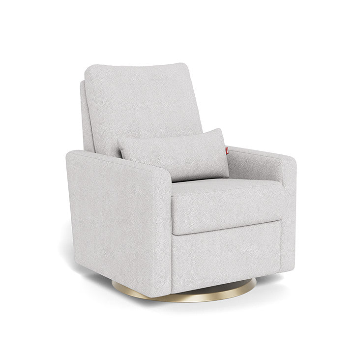Dove Grey Boucle / Gold Swivel - Monte Design Matera Glider Recliner - Performance
