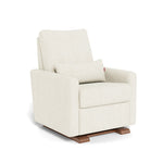 Ivory Boucle / Walnut - Monte Design Matera Glider Recliner - Performance