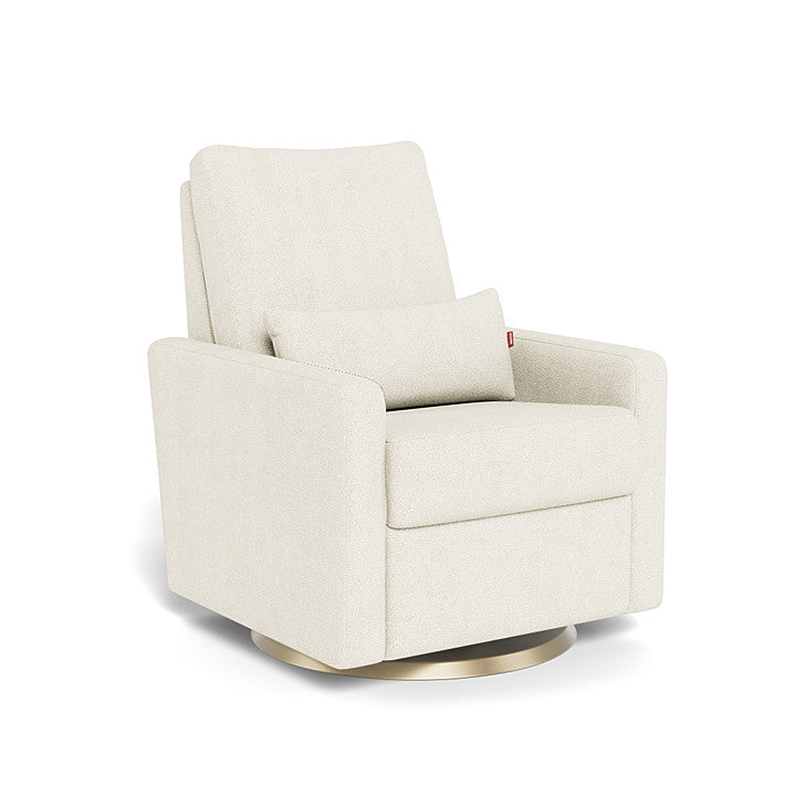 Ivory Boucle / Gold Swivel - Monte Design Matera Glider Recliner - Performance