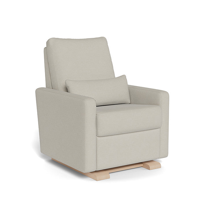 Misty Grey / Maple Base - Monte Design Matera Glider Recliner - Premium