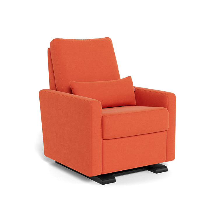 Orange Microfibre / Espresso - Monte Design Matera Glider Recliner - Performance