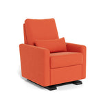 Orange Microfibre / Espresso - Monte Design Matera Glider Recliner - Performance