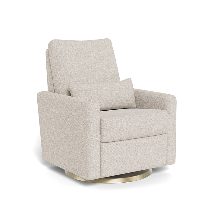 Greige Weave / Matte Gold Swivel - Monte Design Matera Glider Recliner - Performance