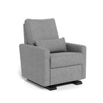 Pepper Grey Weave / Espresso - Monte Design Matera Glider Recliner - Performance