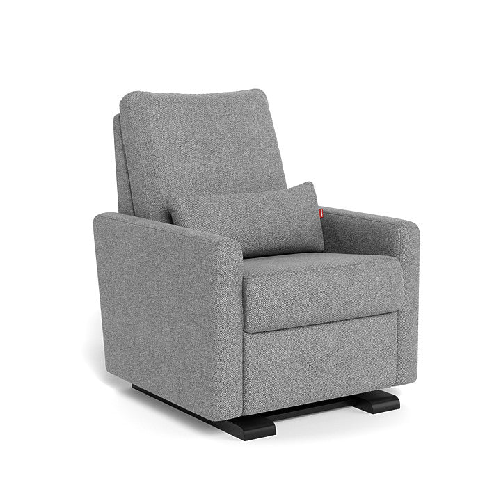 Pepper Grey Weave / Espresso - Monte Design Matera Glider Recliner - Performance