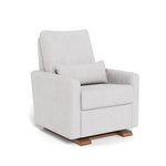 Dove Grey Boucle / Walnut - Monte Design Matera Glider Recliner - Performance