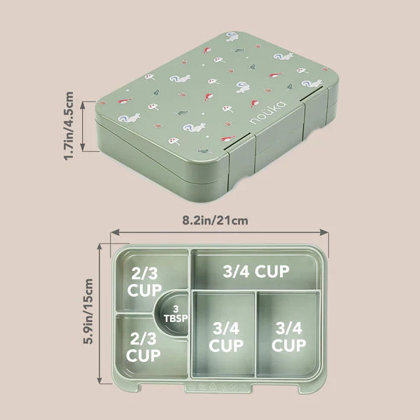 Noüka Bento Lunch Box - Dimensions