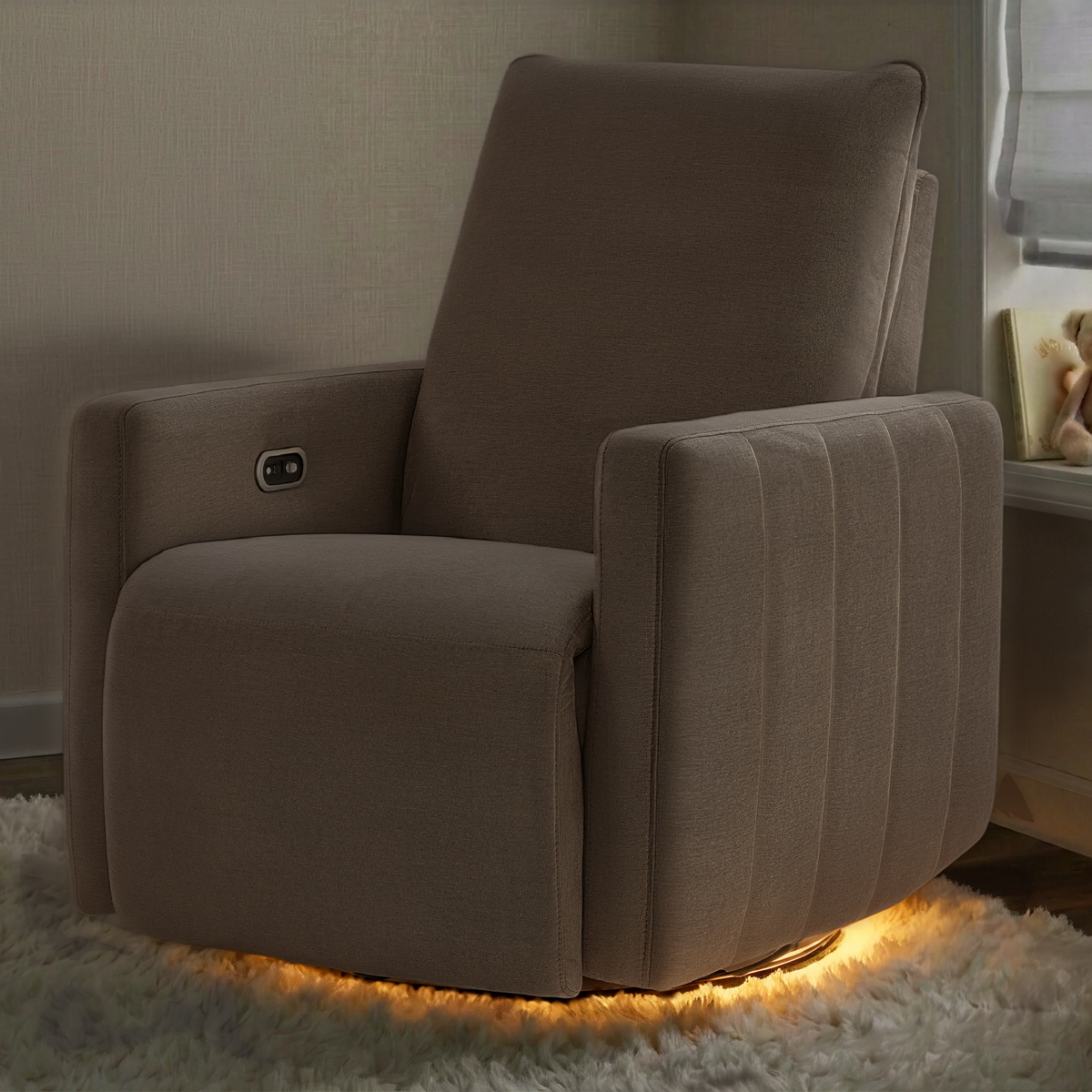 Maxi-Cosi Dorian Swivel Glider & Power Recliner - Crew Ash Lifestyle 3