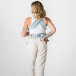 Mabē Monarch Carrier - Dream Wash Denim Lifestyle 6 Crossed Straps