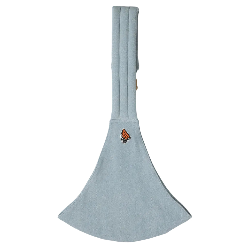 Mabē Monarch Toddler Sling - Dream Wash Denim Monarch Logo