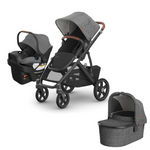 Greyson - UPPAbaby Vista V3 + Aria V2 + Bassinet V3 Newborn-Ready Travel System Bundle