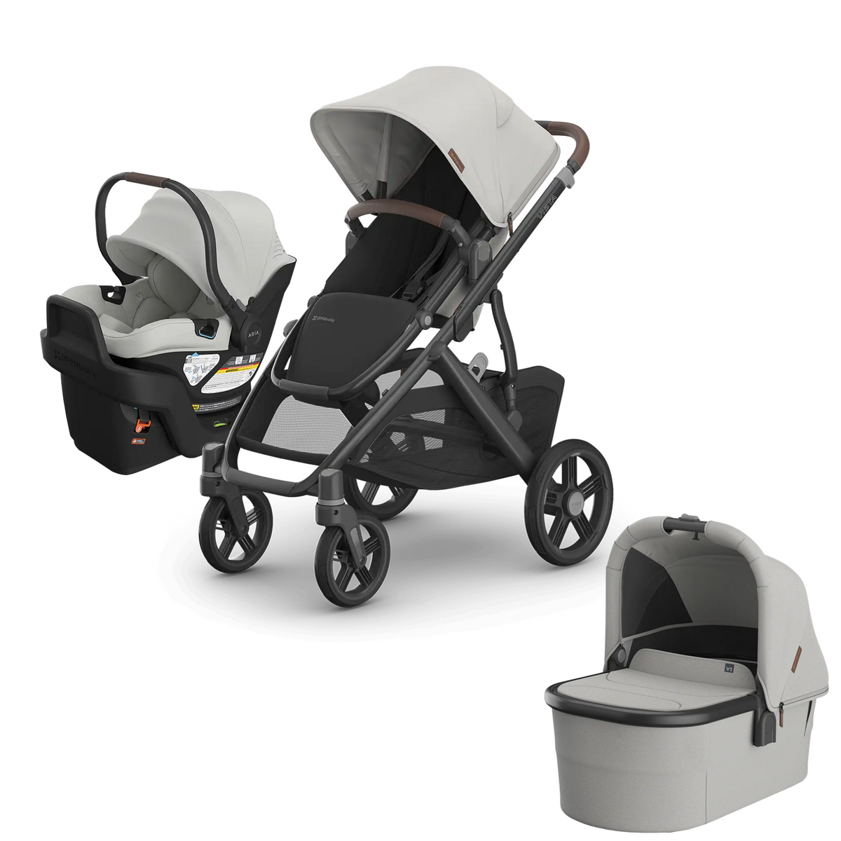 Savannah - UPPAbaby Vista V3 + Aria V2 + Bassinet V3 Newborn-Ready Travel System Bundle