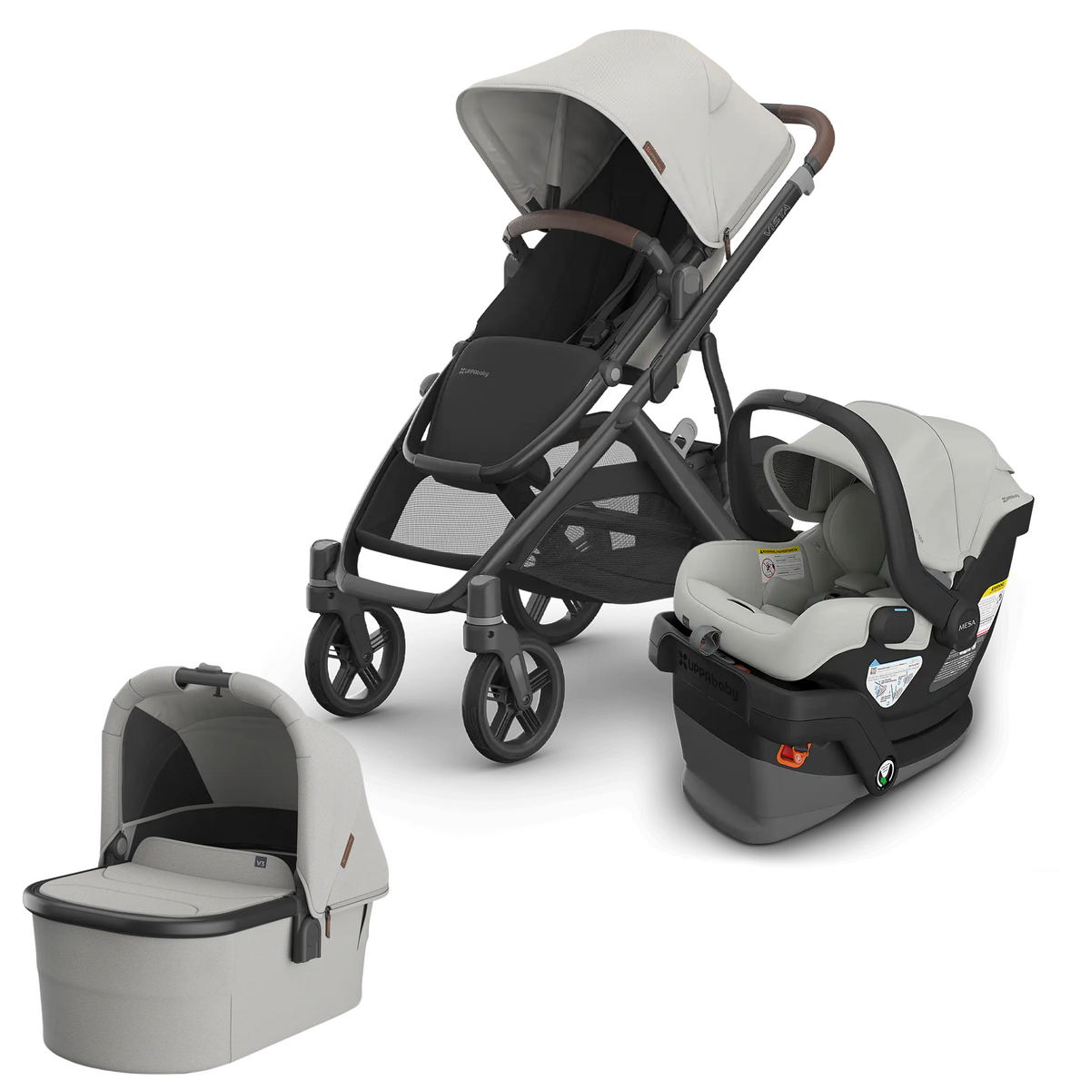 Savannah - UPPAbaby Vista V3 + Mesa V3 + Bassinet V3 Newborn-Ready Travel System Bundle