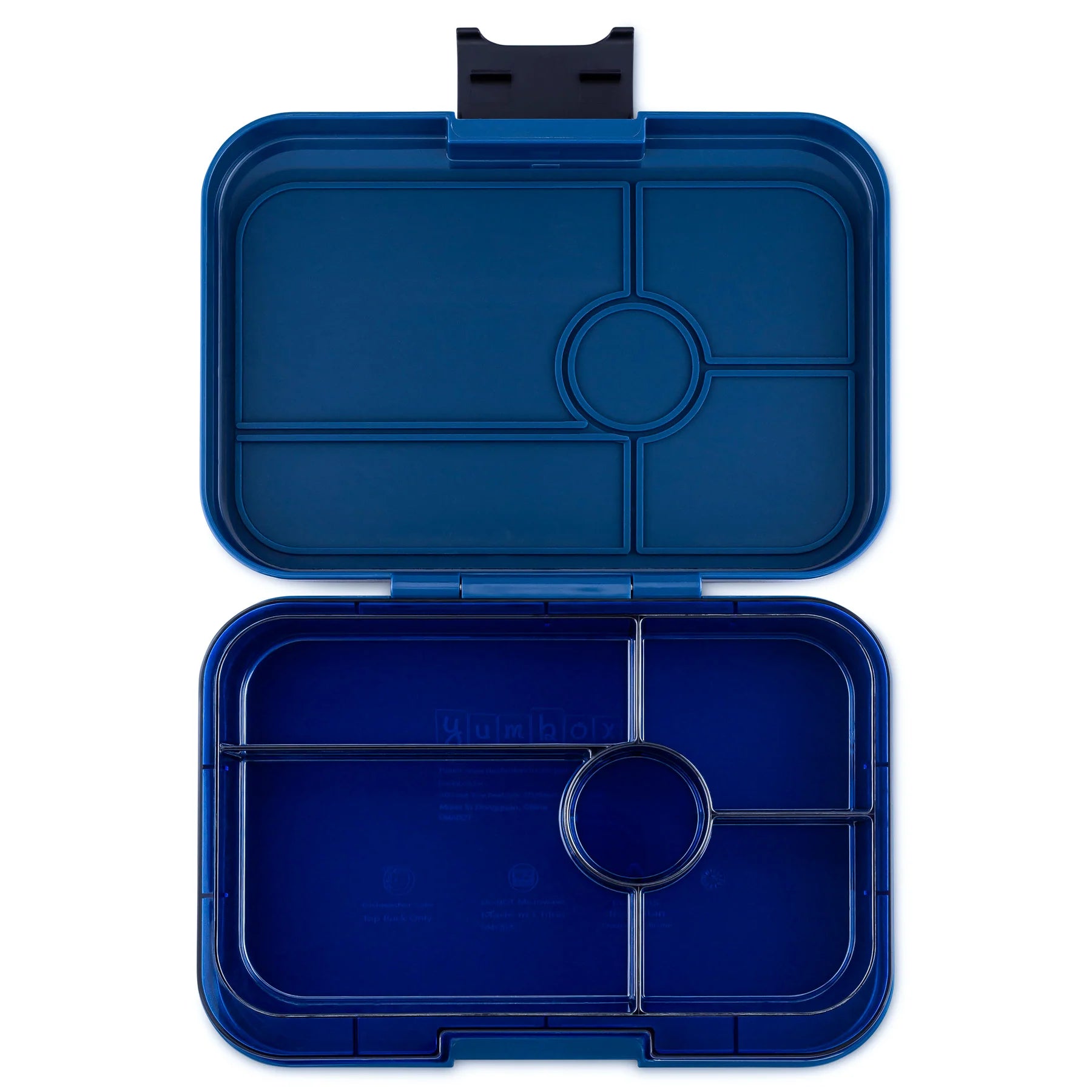 Yumbox Tapas 5-Compartment Food Tray - Monte Carlo Blue/Clear Navy