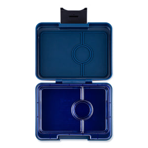 Yumbox Snack 3-Compartment Snack Box - Monte Carlo Blue/Clear Navy
