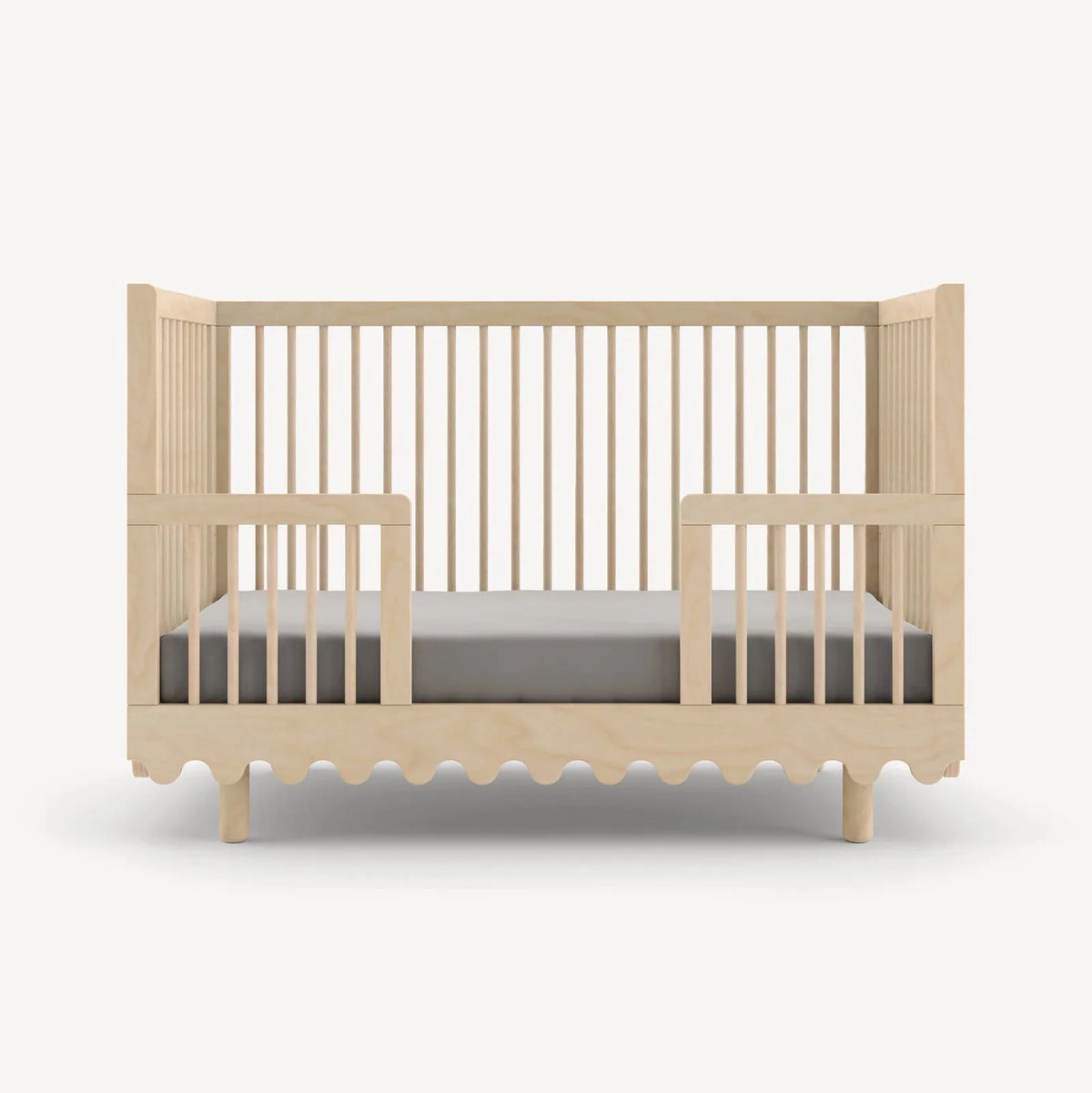 Birch - Oeuf Moss Crib Toddler Bed Conversion Kit  Front View