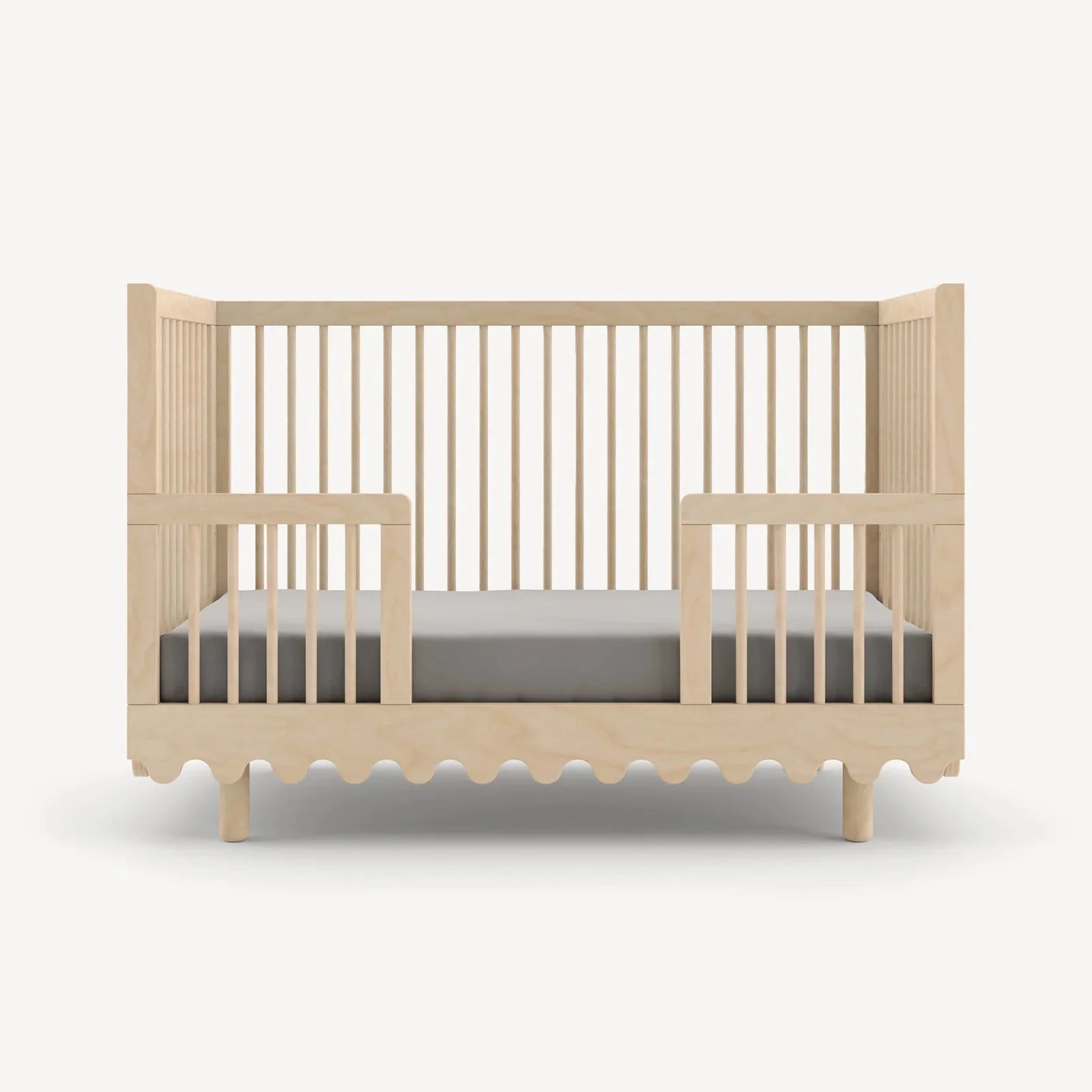 Birch - Oeuf Moss Crib Toddler Bed Conversion Kit  Front View