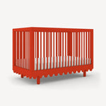 Red - Oeuf Moss Crib - Side Angle View