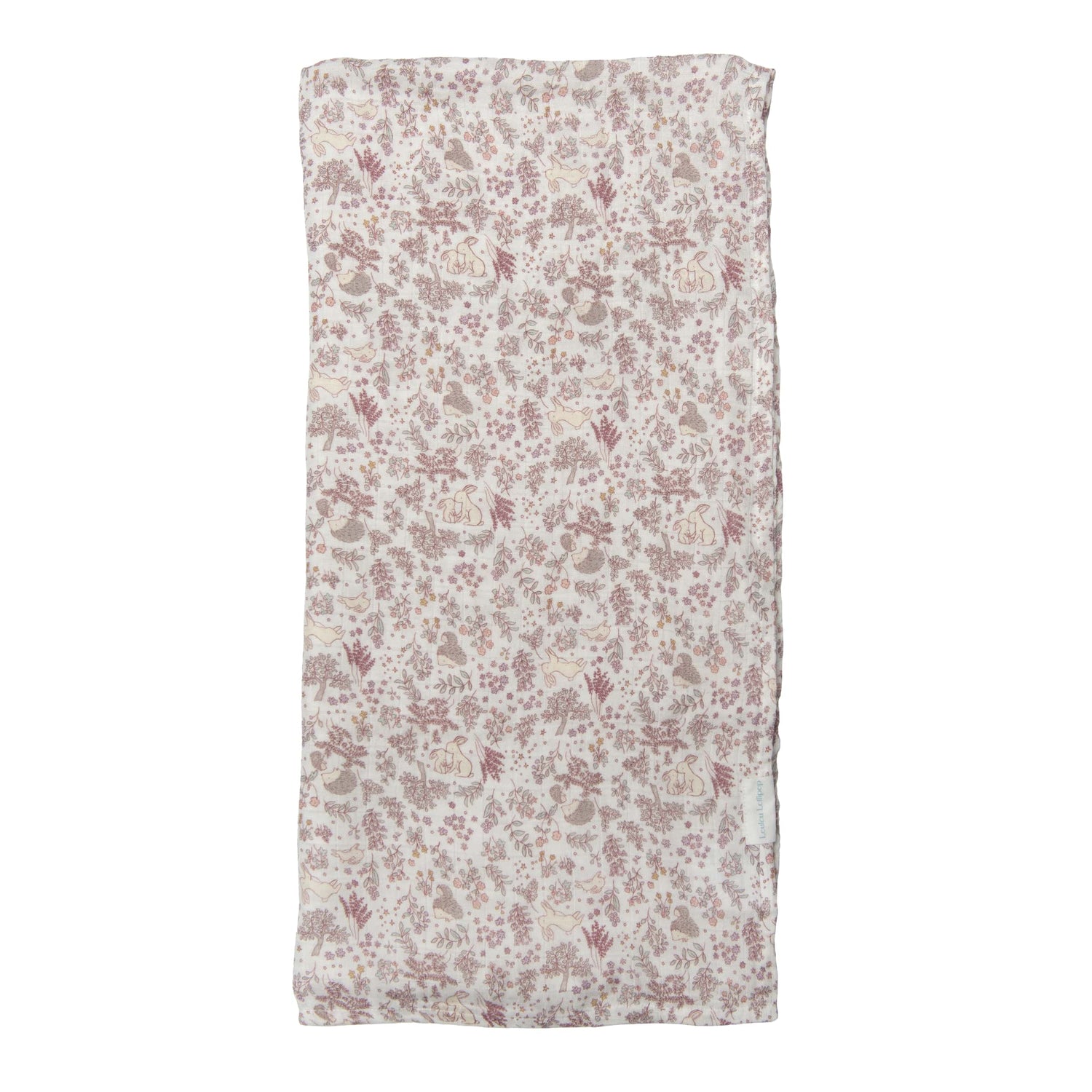Loulou Lollipop Luxe Muslin Swaddle - Hedgehog Forest