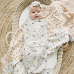 Loulou Lollipop Luxe Muslin Swaddle - Bumble Bees Lifestyle