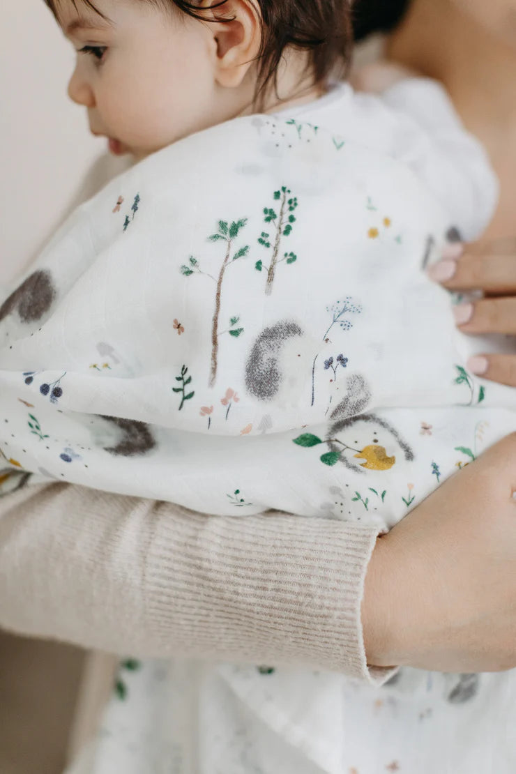 Loulou Lollipop Luxe Muslin Swaddle - Hedgehogs Lifestyle