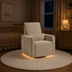 Maxi-Cosi Dorian Swivel Glider & Power Recliner - Crew Fog Lifestyle 1