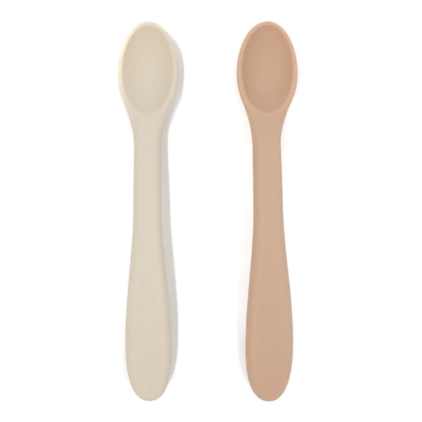 Blush/Shifting Sand - Noüka Silicone Spoon Set 2PK