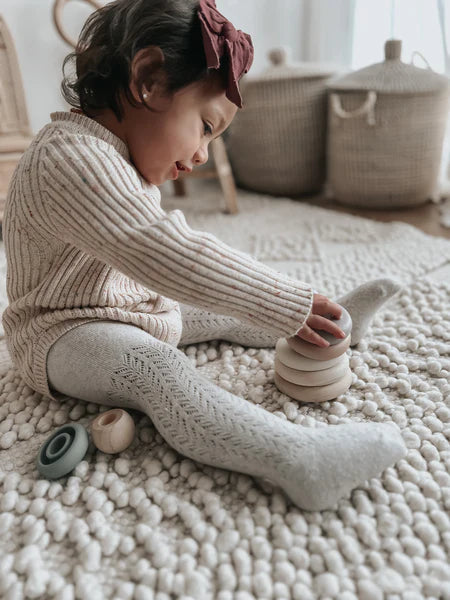 Wood and Silicone Stacker Noüka Wood and Silicone Stacker Lifestyle 2