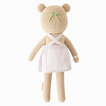 cuddle + kind Hand-Knit Doll - Olivia the Honey Bear Back View