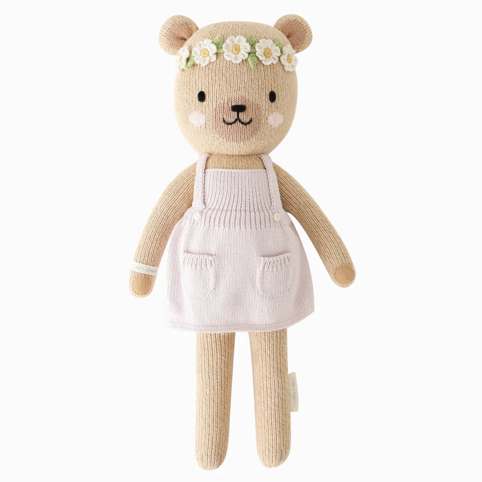 cuddle + kind Hand-Knit Doll - Olivia the Honey Bear