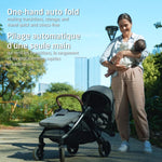 Maxi-Cosi Eva Auto-Fold Lightweight Compact Travel Stroller - One-Handed Auto Fold Self-Folding