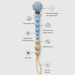 Blue Fog - Loulou Lollipop OneC Pacifier Clip - Features