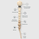 Loulou Lollipop OneC Pacifier Clip Coconut Milk - Features