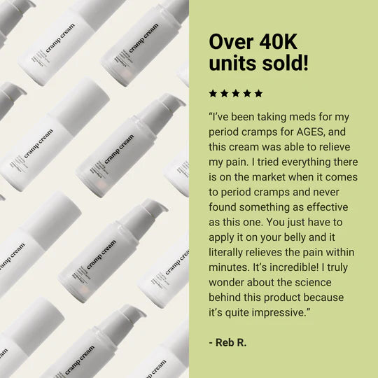 Somedays Cramp Cream - Over 40K unit sold and counting!
