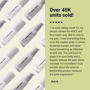 Somedays Cramp Cream - Over 40K unit sold and counting!