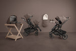 UPPAbaby Cruz V3 Stroller - Owen (Mocha Melange/Carbon Frame/Chestnut Leather) - Owen  Fashion Story