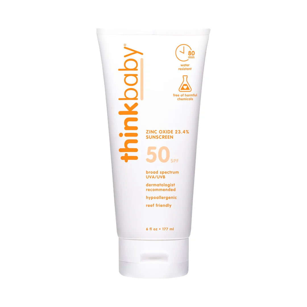 Thinkbaby Safe Sunscreen SPF 50+ - 6 oz Family Size