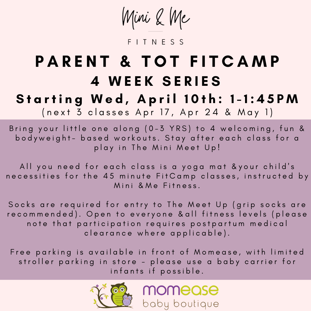 Parent + Tot FitCamp Class (April/May 4 sessions) Details
