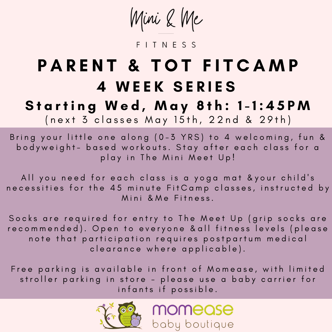 Parent + Tot FitCamp Class (May 8, 15, 22 & 29 sessions)