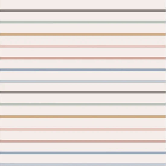 Loulou Lollipop Long Sleeve Waterproof Bib - Pastel Stripes Detail