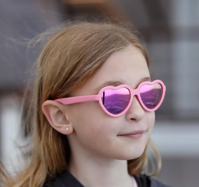 Jan & Jul Polarized Heart Sunglasses - Lavender Aurora